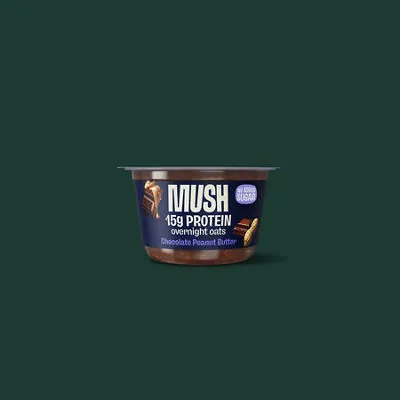 MUSH Chocolate Peanut Butter Protein Overnight Oats — Starbucks Food & Meals